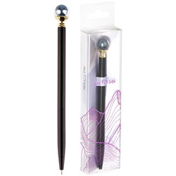 Ручка шариковая автоматическая MESHU "Black pearl" синяя, 1,0мм - фото 139789
