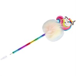 Ручка шариковая MESHU "Rainbow Unicorn" синяя, 0,7мм, корпус ассорти - фото 140933
