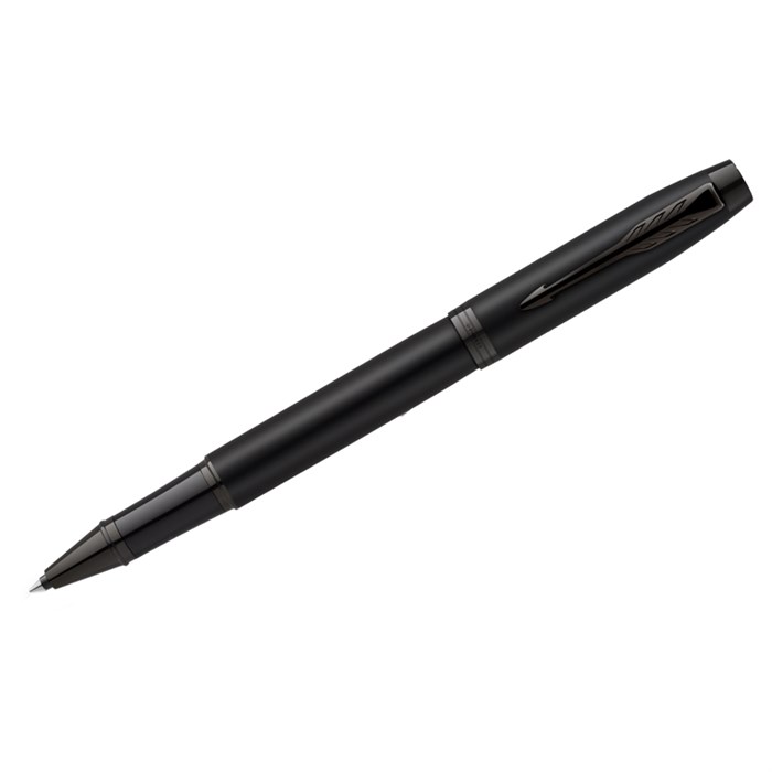 Ручка-роллер Parker "IM Achromatic Black" черная, 0,8мм, подар. уп. - фото 142236