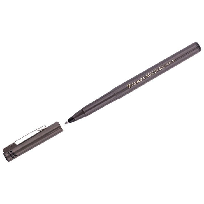 Ручка-роллер Luxor черная, 0,7мм, одноразовая - фото 158338