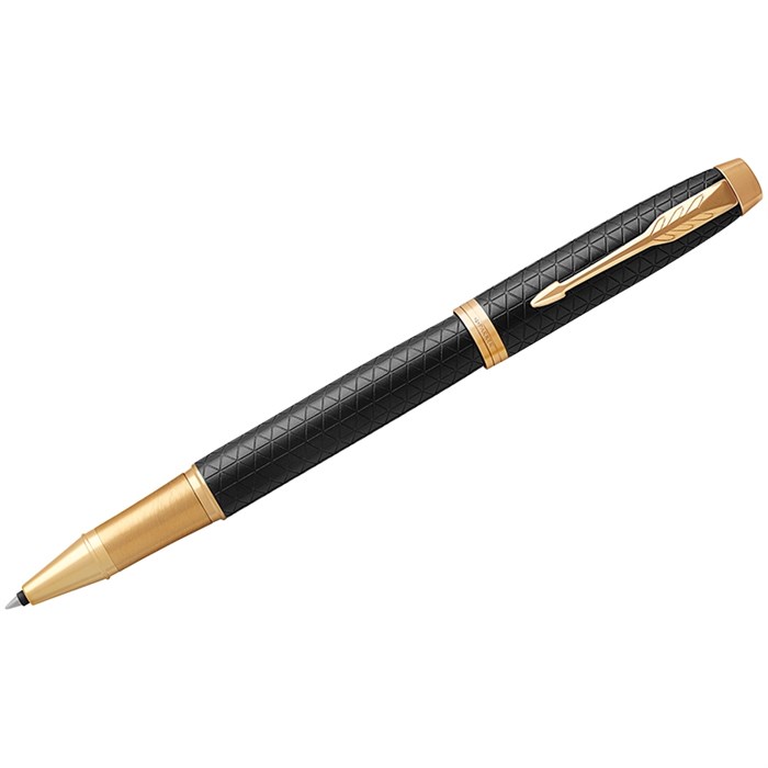 Ручка-роллер Parker "IM Premium Black/Gold GT" черная, 0,8мм, подар. уп. - фото 158372