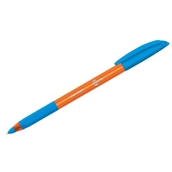 Ручка шариковая Berlingo "Skyline", светло-синяя, 0,7мм, игольчатый стержень, грип - фото 160829