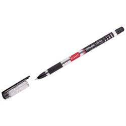 Ручка шариковая Luxor "Spark" черная, 0,7мм, грип - фото 161544