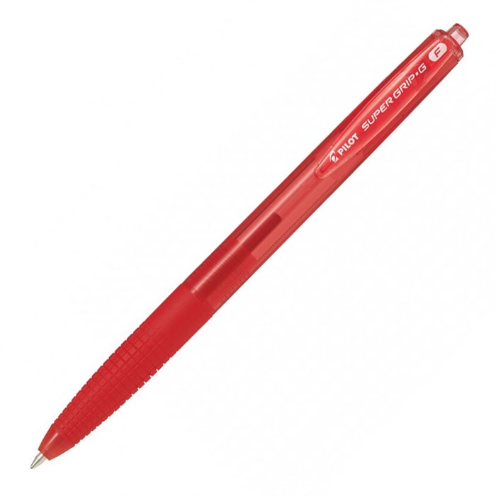 Ручка шариковая PILOT Super Grip G F 0.7мм красные чернила, грип - фото 163045