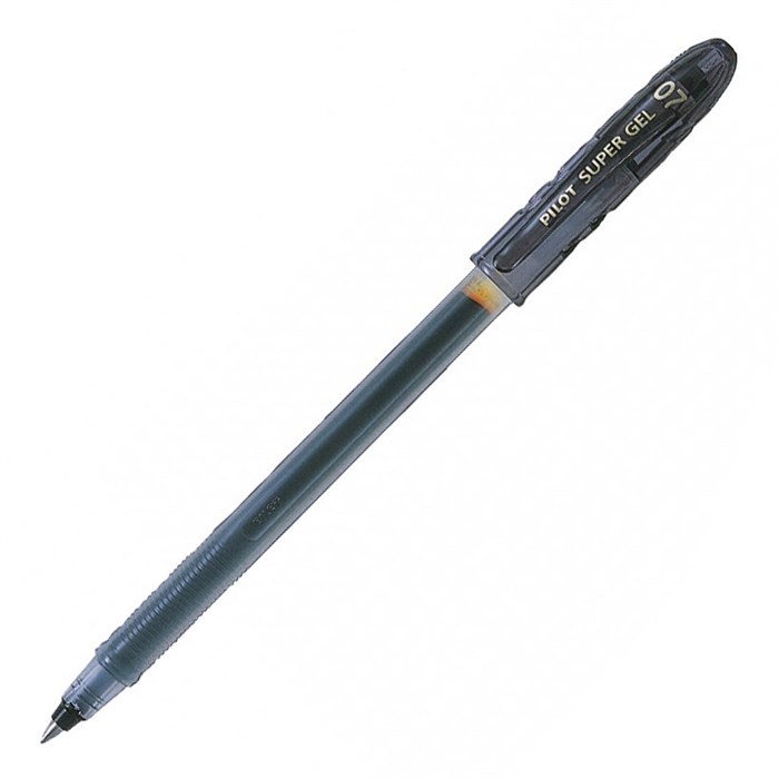 Ручка гелевая PILOT Super Gel  0.7 мм   черные чернила - фото 163176
