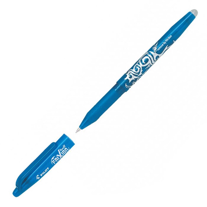 Ручка гелевая PILOT стираемая FriXion Ball 0.7 мм голубая пиши-стирай - фото 163186