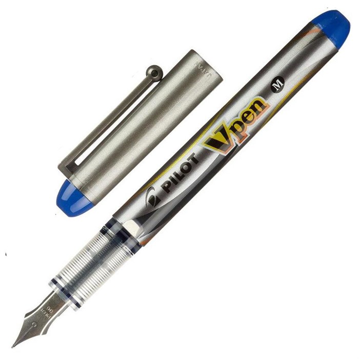 Ручка перьевая Pilot SVP-4M (L) одноразовая, синие чернила - фото 163271