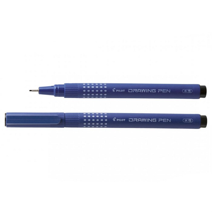 Ручка капиллярная PILOT Drawing Pen 0.3, наконечник 0.8 мм, линия 0.4 мм, черная - фото 163296