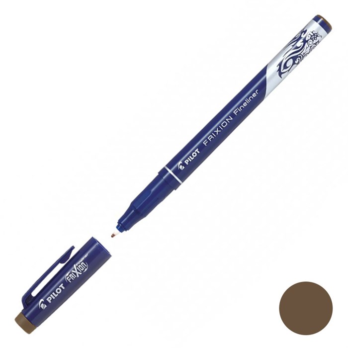 Ручка капиллярная PILOT FriXion Fineliner, наконечник 1.3, линия 0.45 мм, коричневый - фото 163301