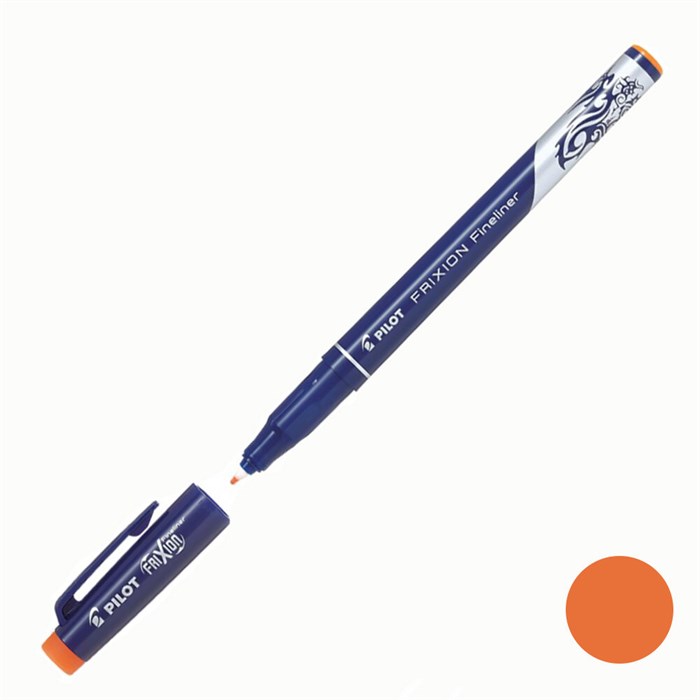 Ручка капиллярная PILOT FriXion Fineliner, наконечник 1.3, линия 0.45 мм, оранжевый - фото 163304
