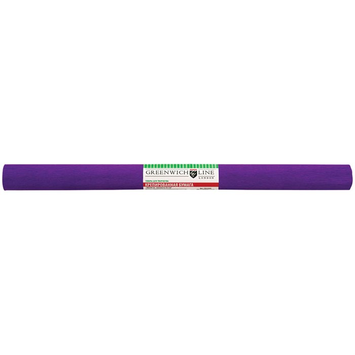 Бумага крепированная Greenwich Line 50*250 см, 32 г/м2, фиолетовая, в рулоне - фото 176869