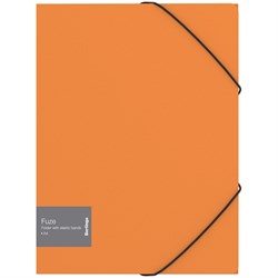 Папка на резинке Berlingo "Fuze" А4, 600мкм, оранжевая - фото 216849