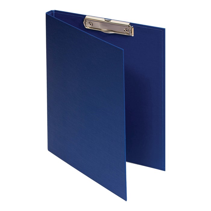 Папка-планшет с зажимом OfficeSpace А4, бумвинил, синий - фото 219843