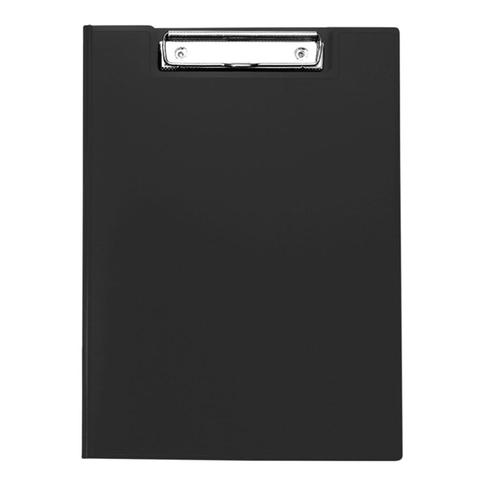 Папка-планшет с зажимом OfficeSpace А4, пластик, черный - фото 219859