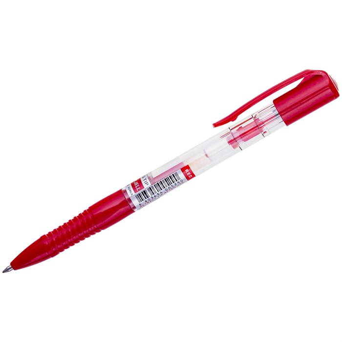 Ручка гелевая автоматическая Crown "Auto Jell" красная, 0,7мм - фото 229539