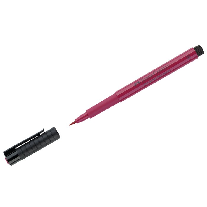 Ручка капиллярная Faber-Castell "Pitt Artist Pen Brush" цвет 127 розовый кармин, кистевая - фото 229929