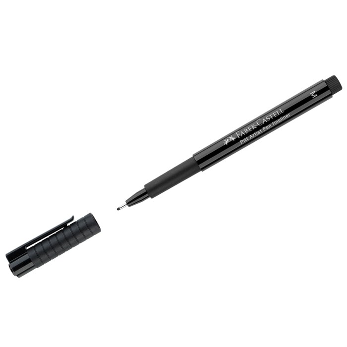 Ручка капиллярная Faber-Castell "Pitt Artist Pen Fineliner M" черная, 0,7мм - фото 230023