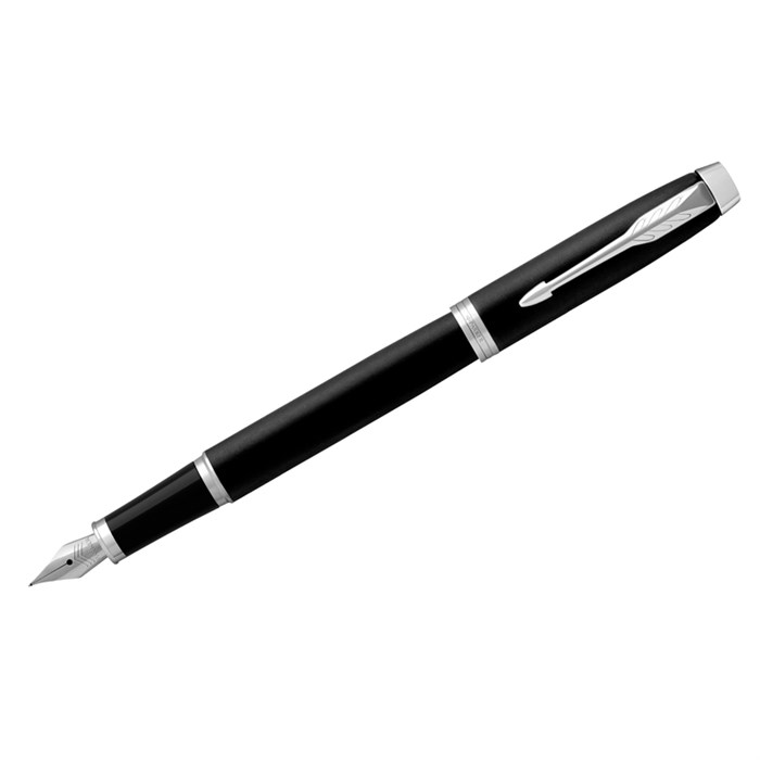 Ручка перьевая Parker  IM Essential Muted Black CT  черная, 0,8мм, подарочная упаковка - фото 230531