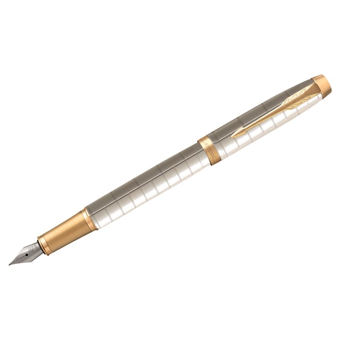 Ручка перьевая Parker "IM Premium Pearl GT" синяя, 0,8мм, подар. уп. - фото 230549