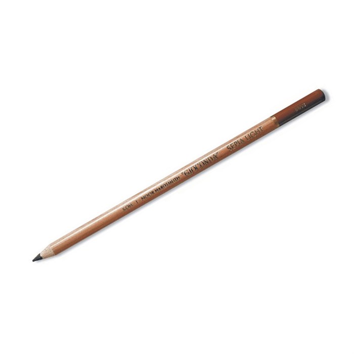 Сепия Koh-I-Noor "Gioconda", коричневая светлая, карандаш, грифель 4,2мм, 12шт. - фото 233671