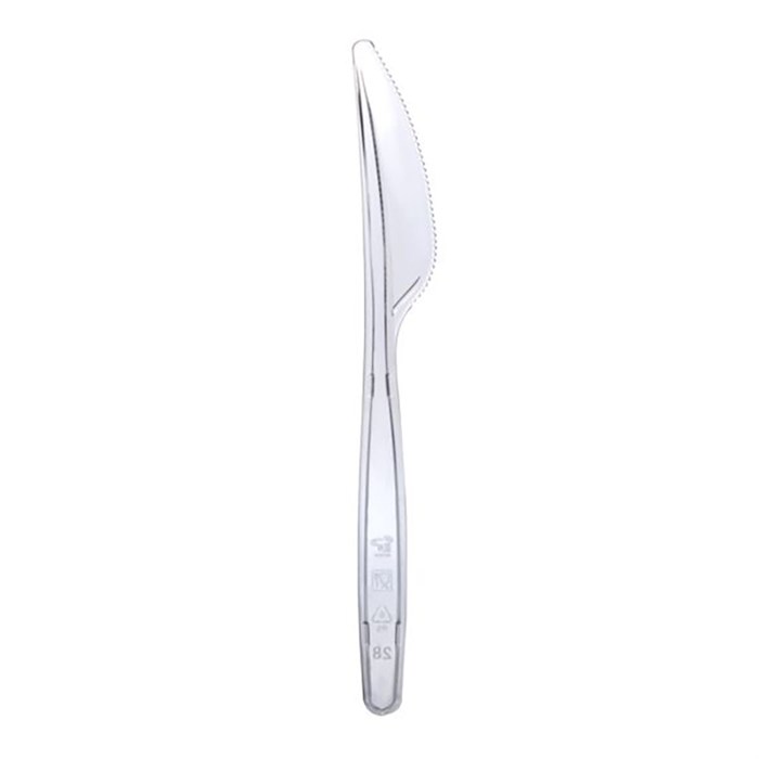 Ножи одноразовые OfficeClean, набор 48 шт., ПС, прозрачные, 18см - фото 237640