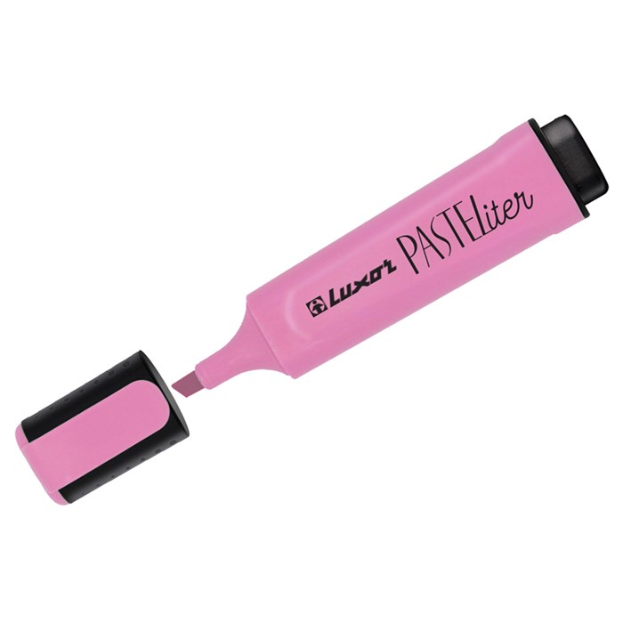 Текстовыделитель Luxor "Pasteliter" пастельный розовый, 1-5мм - фото 238700