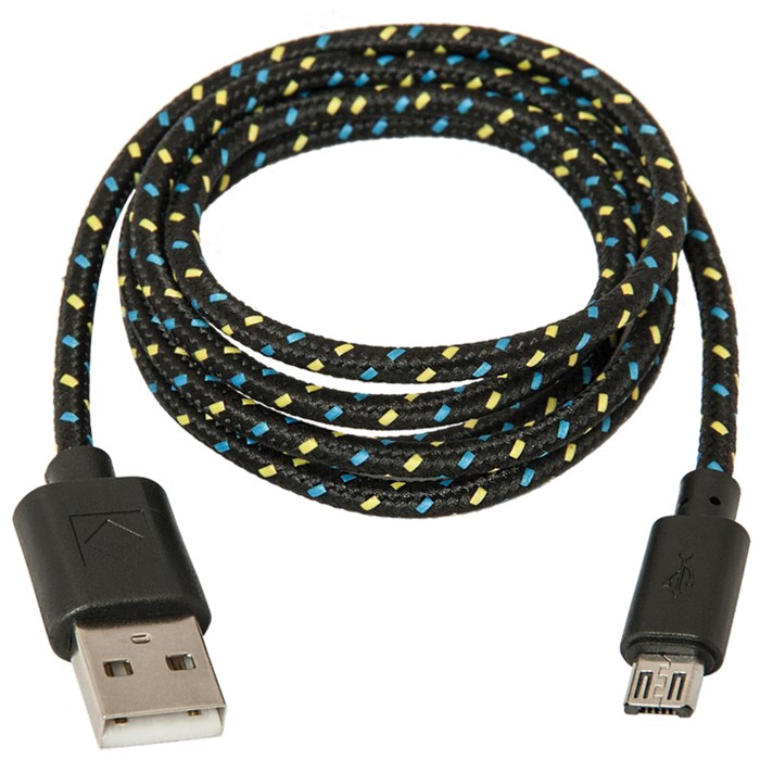 Кабель Defender USB08-03T USB2.0 (A) - microUSB (B), в оплетке, 1М, черный - фото 249082