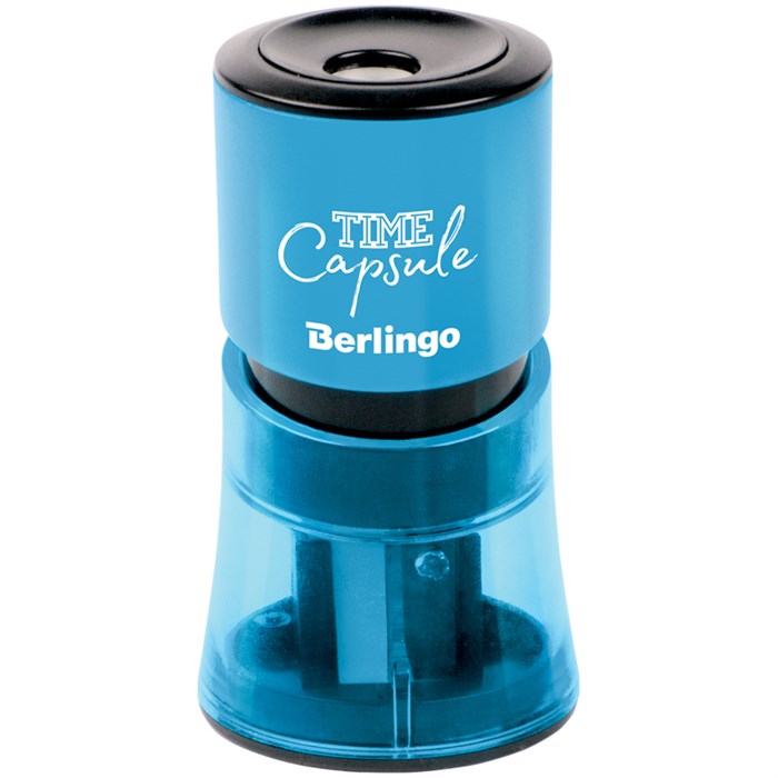 Точилка пластиковая Berlingo "TimeCapsule", 2 отверстия, контейнер, ассорти - фото 249946
