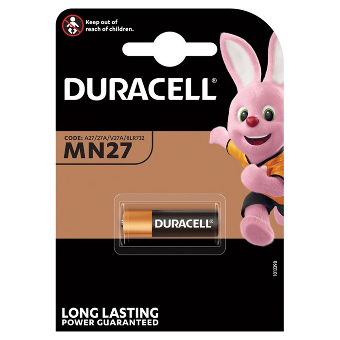Батарейка Duracell MN27 (27A) 12V алкалиновая, 1BL - фото 263145
