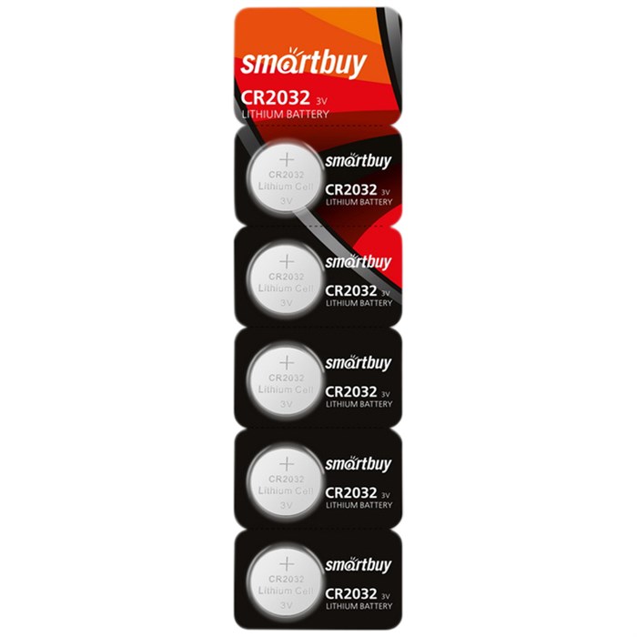 Батарейка SmartBuy CR2032 литиевая, BC5 - фото 263514