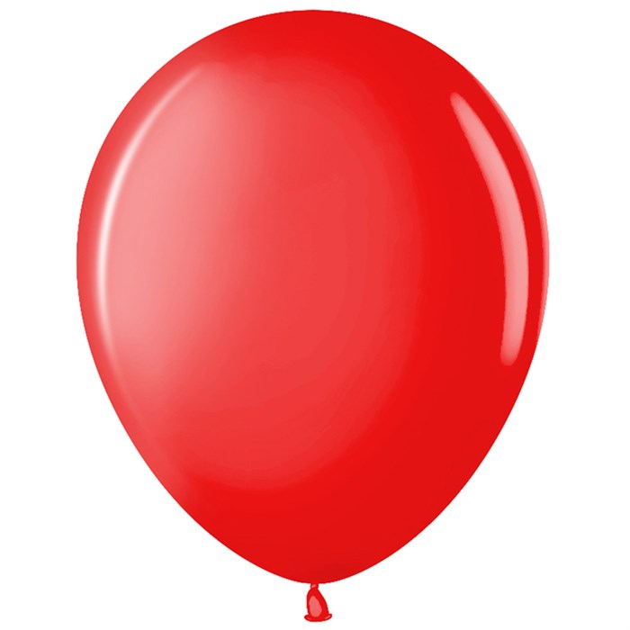 Воздушные шары,  50шт., М12/30см, MESHU, пастель, красный - фото 266295