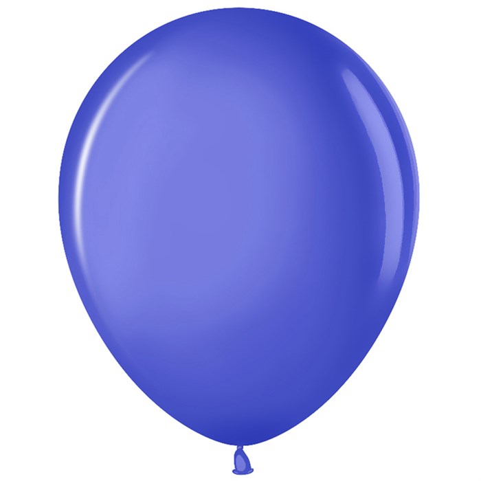 Воздушные шары,  50шт., М12/30см, MESHU, пастель, синий - фото 266297