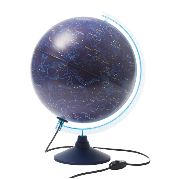 Глобус Звездного неба Globen, 32см, с подсветкой на круглой подставке - фото 266359