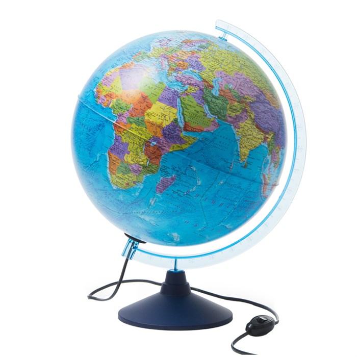 Глобус политический Globen, 32см, с подсветкой на круглой подставке - фото 266394