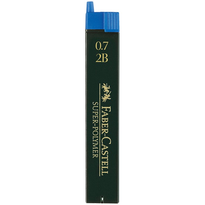 Грифели для механических карандашей Faber-Castell "Super-Polymer", 12шт., 0,7мм, 2B - фото 267211
