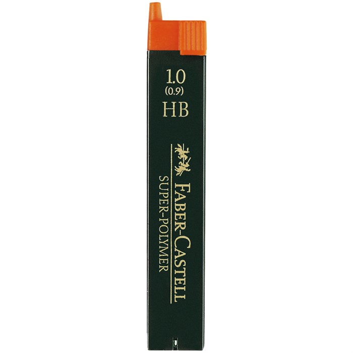 Грифели для механических карандашей Faber-Castell "Super-Polymer", 12шт., 1,0мм, HB - фото 267217
