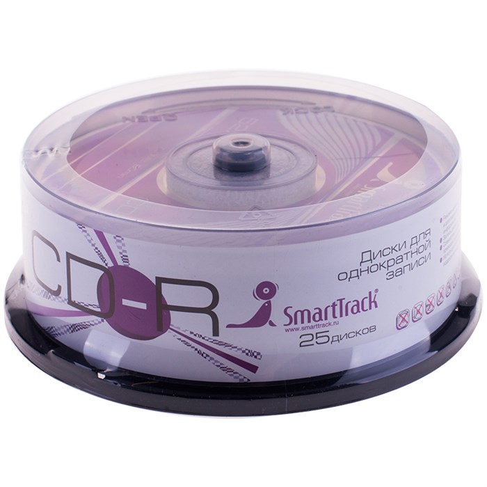 Диск CD-R 700Mb Smart Track 52x Cake Box (25шт) - фото 270749