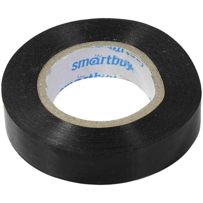 Изолента Smartbuy, 15мм*20м 130мкм, черная, инд. упаковка - фото 274902