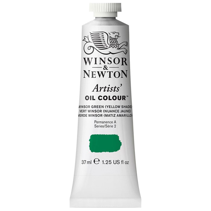 Краска масляная профессиональная Winsor&Newton "Artists' Oil", 37 мл, Винзор желто-зеленый - фото 290279