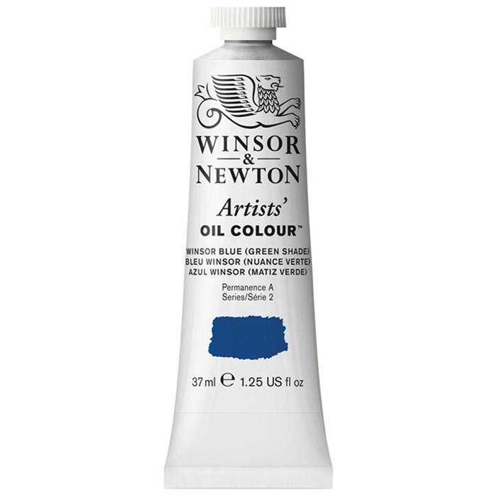 Краска масляная профессиональная Winsor&Newton "Artists Oil", 37мл, Винзор синий (зеленый оттенок) - фото 290308