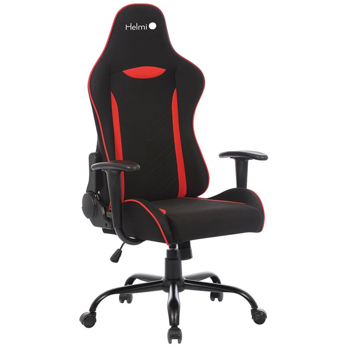 Кресло игровое Helmi HL-G06 "Winner", ткань черная/красная - фото 291625