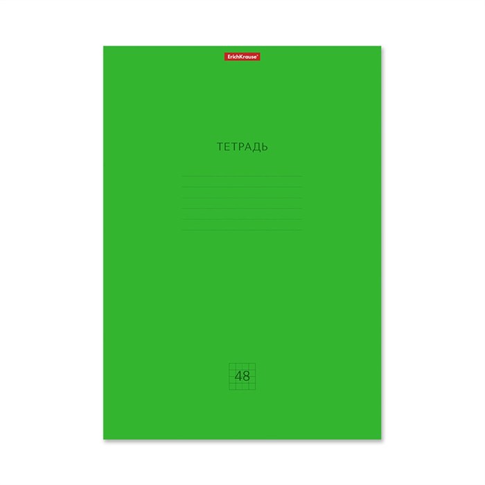 Тетрадь 48л. клетка ErichKrause Классика Neon зеленая, А4, - фото 330061