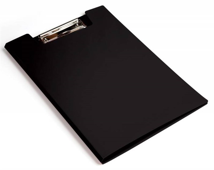 Папка-планшет с зажимом Kanzfile А4, c крышкой, черный - фото 332433