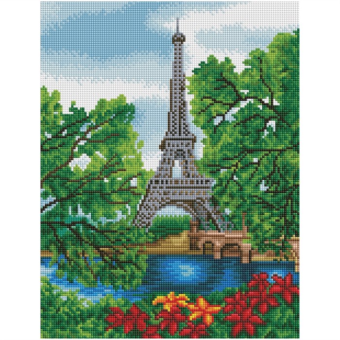 Алмазная мозаика ТРИ СОВЫ "Лето в Париже", 30*40см, холст на деревянном подрамнике, картонная коробк - фото 351951