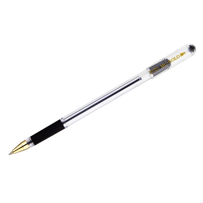 Ручка шариковая MunHwa MC Gold черная 0,5мм грип, - фото 356894