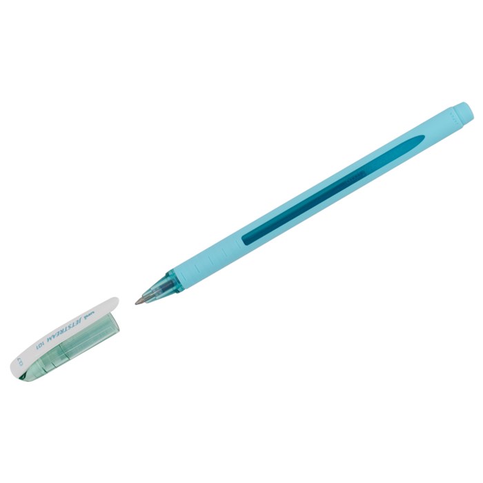 Ручка шариковая Uni "Jetstream SX-101-07FL" синяя, 0,7 мм, грип, бирюзовый корпус - фото 357320