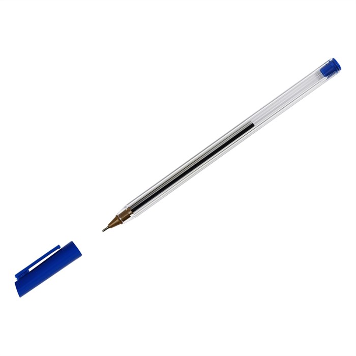Ручка шариковая СТАММ "800" синяя, 0,7мм - фото 357878