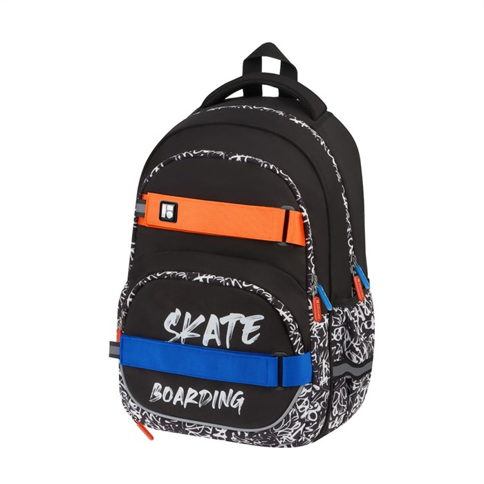 Рюкзак Berlingo Free Spirit "Skater", 41*28*17см, 2 отделения, 3 кармана, уплотненная спинка - фото 358635