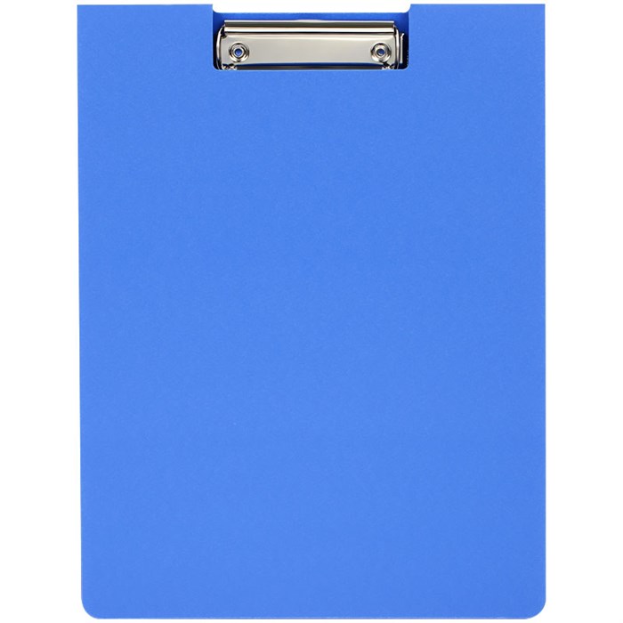 Папка-планшет с зажимом OfficeSpace А4, пластик (полифом), синий - фото 367790