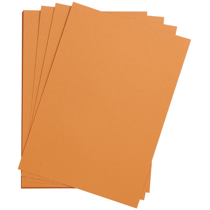 Цветная бумага 500*650мм., Clairefontaine "Etival color", 24л., 160г/м2, ржавый, легкое зерно, 30%хл - фото 368845